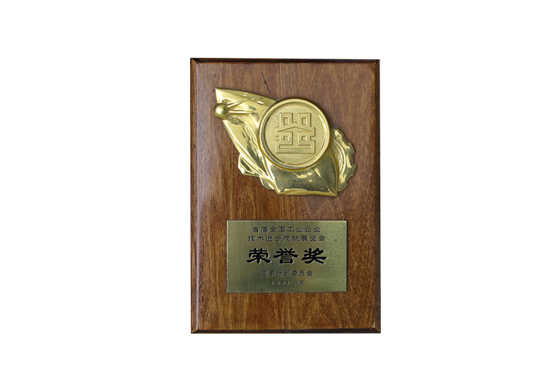 首届全国工业企业技术进步成就展览会荣誉奖